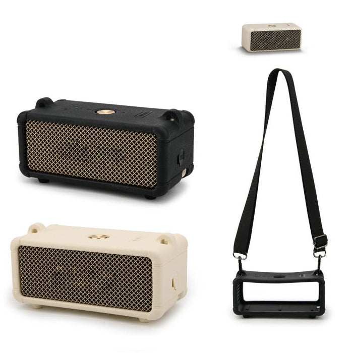 Funda protectora de silicona portátil para Marshall Emberton III con correa ajustable para el hombro.