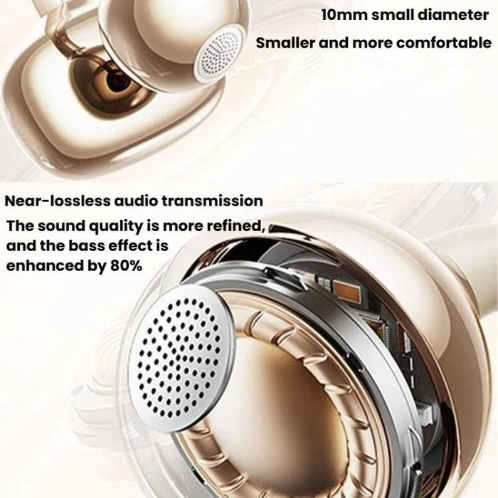Auriculares inalámbricos Bluetooth de conducción ósea aigo CJ195, con clip para la oreja, ideales para deportes y correr.