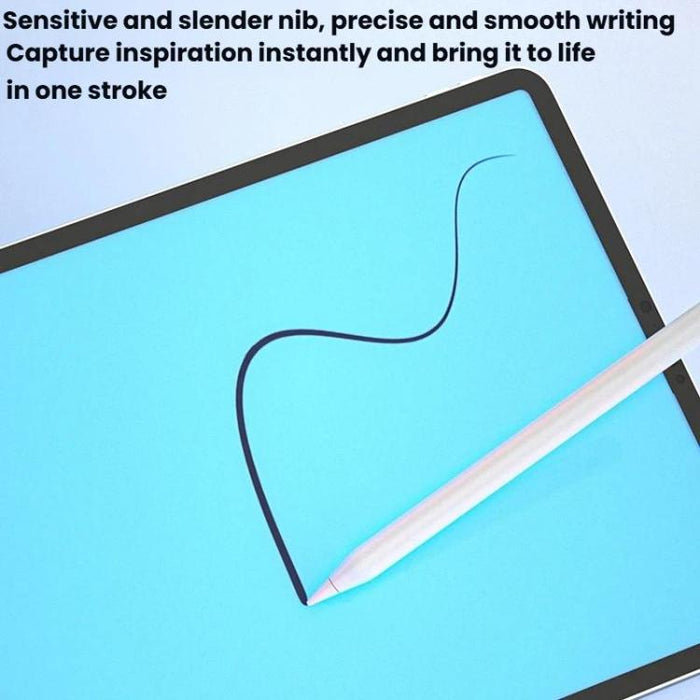 Para iPad 2018 o posterior. Indicador de encendido de tres LED. Sistema anti-pulsación accidental. Lápiz óptico capacitivo activo sensible a la inclinación y a la presión.