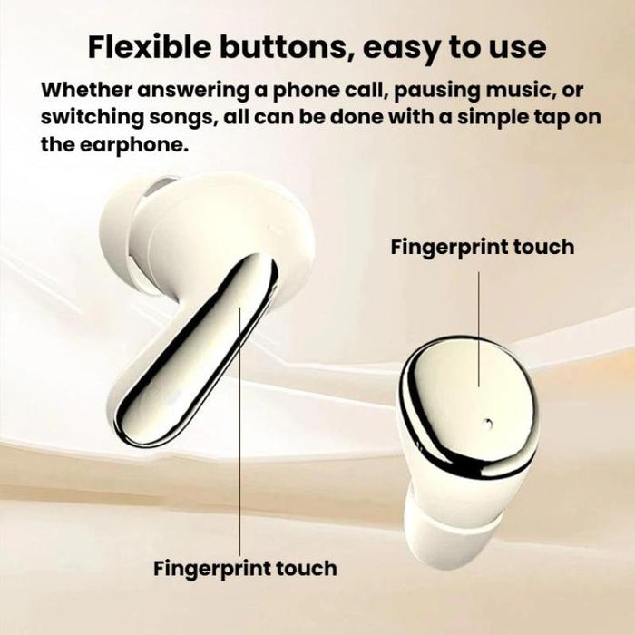 MD35 2 pares de auriculares intrauditivos con pantalla digital, cancelación de ruido, inalámbricos Bluetooth, ideales para dormir.