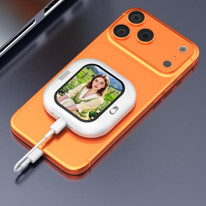 Espejo selfie magnético con cable para smartphone X3 con pantalla trasera para selfies, X3 Wired