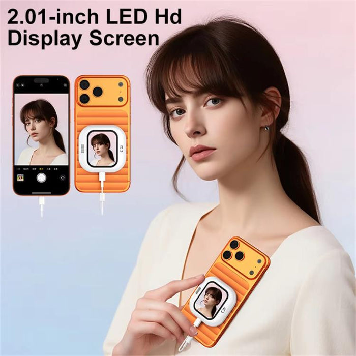 Espejo selfie magnético con cable para smartphone X3 con pantalla trasera para selfies, X3 Wired