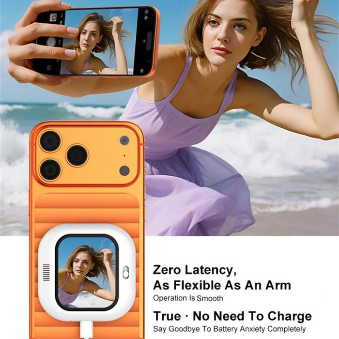 Espejo selfie magnético con cable para smartphone X3 con pantalla trasera para selfies, X3 Wired