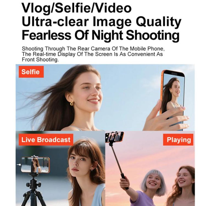 Espejo selfie magnético con cable para smartphone X3 con pantalla trasera para selfies, X3 Wired