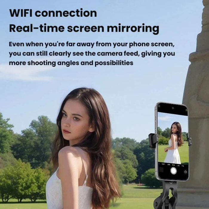 Espejo para selfies inalámbrico T3 con pantalla magnética trasera para selfies, T3 Wireless