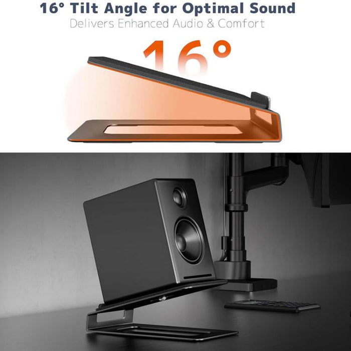 Soporte metálico angular de escritorio KXD251022 para altavoces de 3 a 6 pulgadas., KXD251022