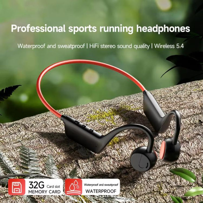 Auriculares Bluetooth X1 de conducción aérea para correr y hacer ejercicio, resistentes al agua, supraaurales.
