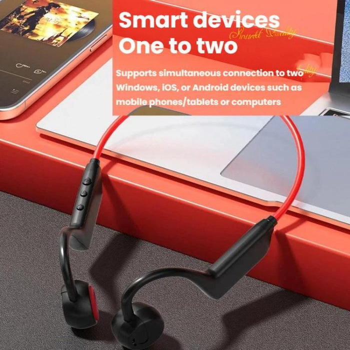 Auriculares Bluetooth X1 de conducción aérea para correr y hacer ejercicio, resistentes al agua, supraaurales.