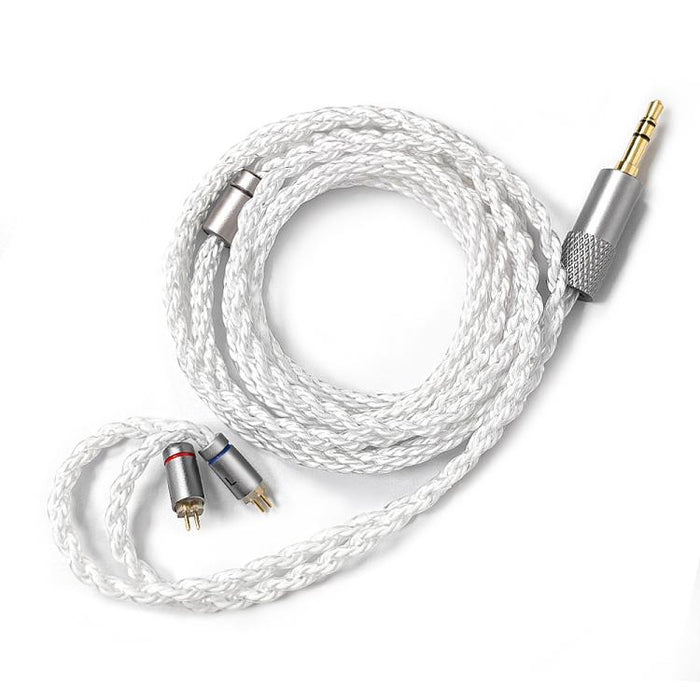 Cable para auriculares de doble pin mejorado con cobre monocristalino, longitud: 1,2 m, 3.5mm+4.4mm, 3.5mm+4.4mm+Type-C