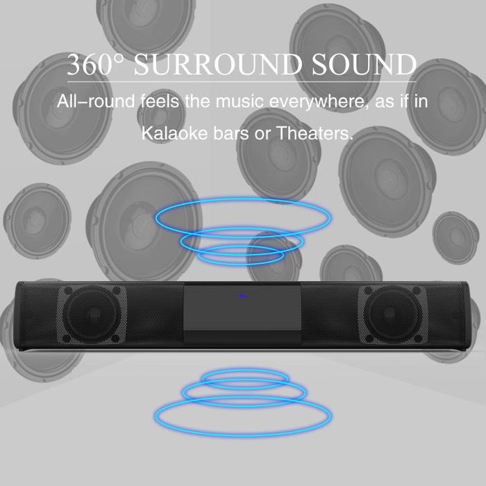Altavoz Bluetooth con subwoofer y sonido envolvente dual para ordenador, BS-28A
