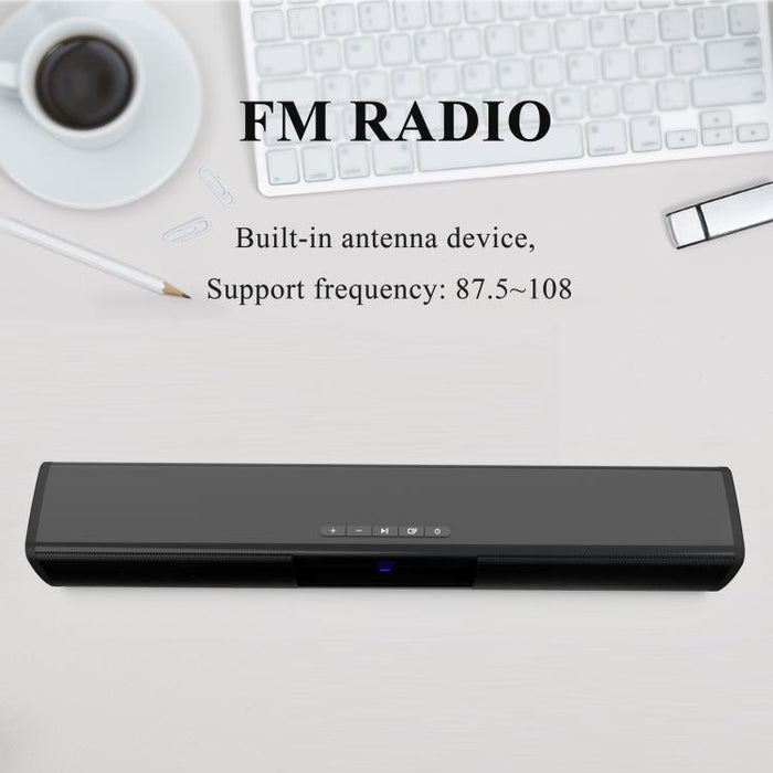 Altavoz Bluetooth con subwoofer y sonido envolvente dual para ordenador, BS-28A