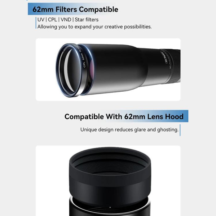 Kit de teleobjetivo APEXEL TeleCular 50x para smartphone con trípode de rótula de 360 grados y enfoque interno., APL-T50X