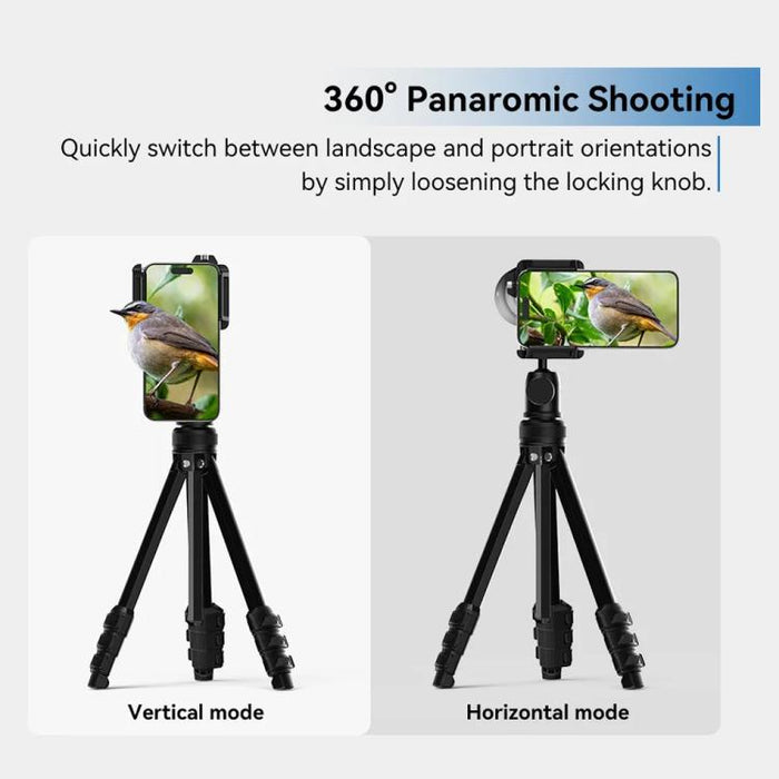 Kit de teleobjetivo APEXEL TeleCular 50x para smartphone con trípode de rótula de 360 grados y enfoque interno., APL-T50X