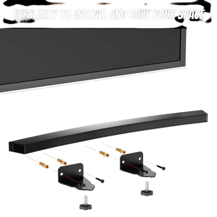 JJ-8007-B-0 2 piezas Soporte de pared para barra de sonido curva Samsung, For Samsung Curved Soundbar