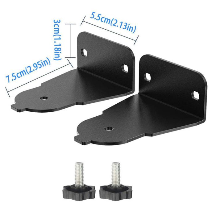 JJ-8007-B-0 2 piezas Soporte de pared para barra de sonido curva Samsung, For Samsung Curved Soundbar