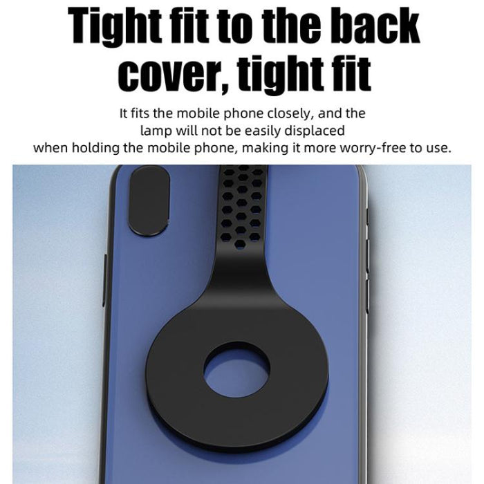 Lámpara portátil magnética para teléfono móvil con protección ocular para lectura nocturna