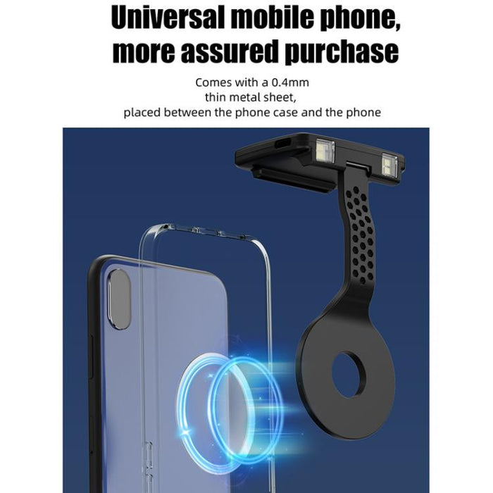 Lámpara portátil magnética para teléfono móvil con protección ocular para lectura nocturna