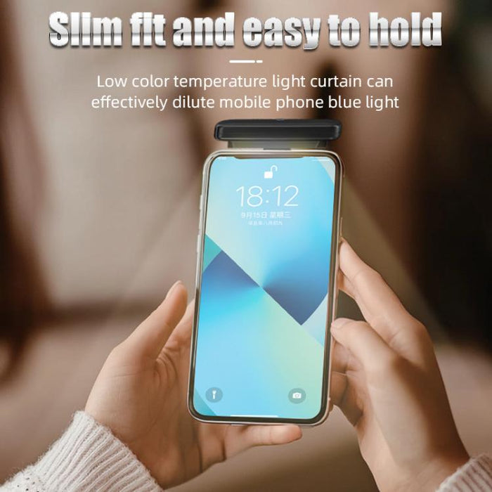 Lámpara portátil magnética para teléfono móvil con protección ocular para lectura nocturna