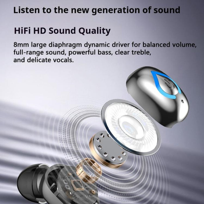 Auriculares Bluetooth intrauditivos V08 Mini Button con resistencia al agua IPX3 y un solo auricular.