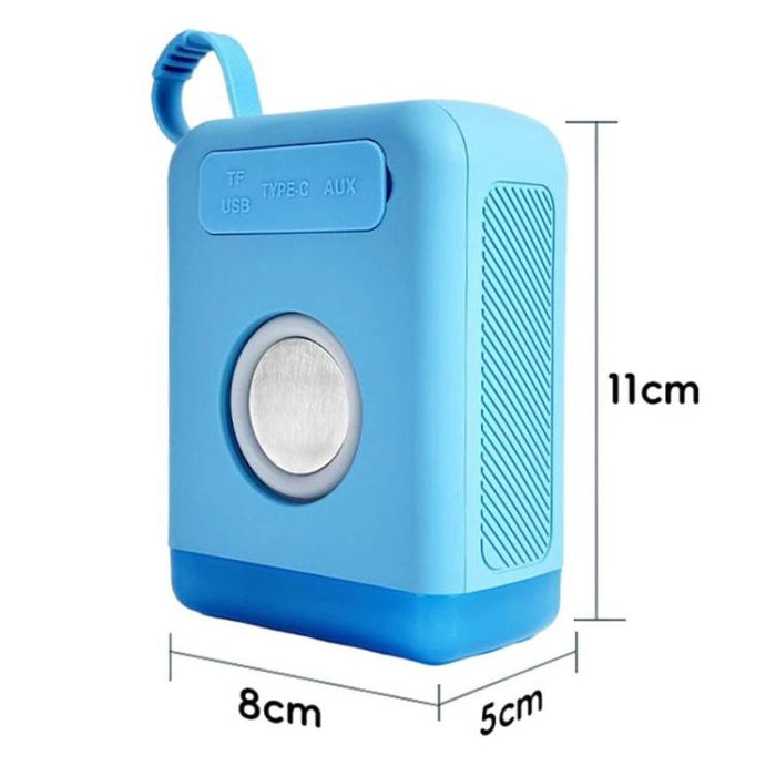 Mini altavoz Bluetooth retro con luces RGB, ranura para tarjeta TF y unidad USB, audio de escritorio.