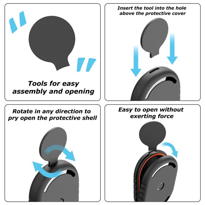 Funda protectora adhesiva impermeable resistente a los arañazos para Xiaomi Tag