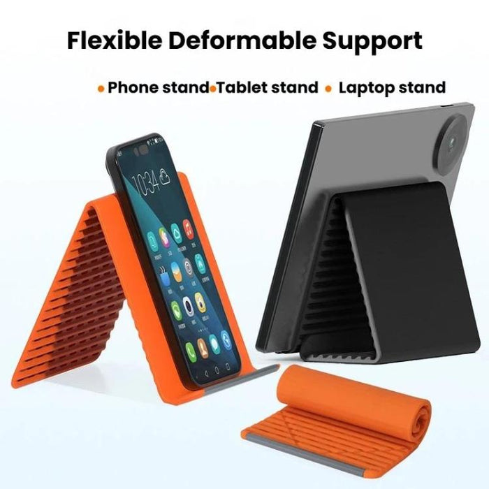 Soporte plegable flexible y deformable de silicona para escritorio K8 para tabletas y portátiles, portátil y antideslizante.