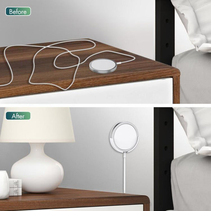 Soporte adhesivo de pared para cargador magnético de iPhone, no incluye cargador., AhaStyle PT136