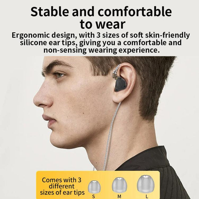 Auriculares con cable KZ-ZS10 PRO X de 10 transductores (dinámicos + armadura balanceada) y cable de 1,2 m., Without Mic, With Mic