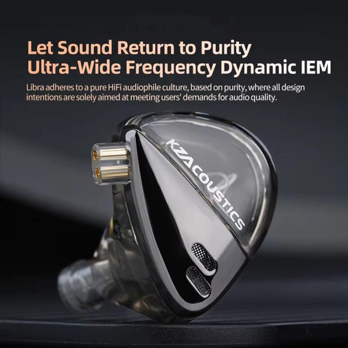 Auriculares intrauditivos con cable KZ X Angelears Libra, dinámicos, de alta fidelidad y banda ultraancha, con cable de 1,2 m., Black Balanced Standard, Black Balanced With Mic, Black High-Resolution Standard, Black High-Resolution With Mic            ...