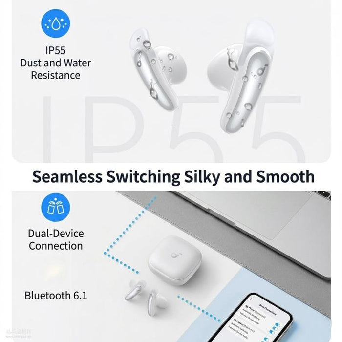 Auriculares inalámbricos Bluetooth ANKER SoundCore Liberty Buds semi-intraurales con traducción por IA