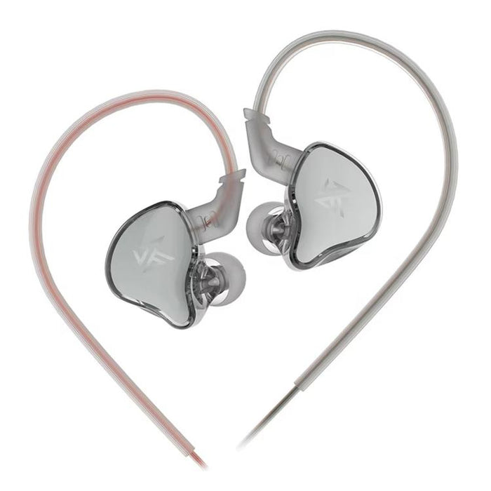 Auriculares intrauditivos dinámicos con cable KZ-EDCX de 1,2 m, Gray Standard, Gray With Mic, Green Standard, Green With Mic
