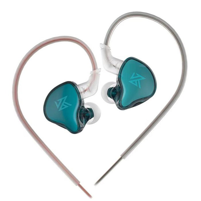 Auriculares intrauditivos dinámicos con cable KZ-EDCX de 1,2 m, Gray Standard, Gray With Mic, Green Standard, Green With Mic