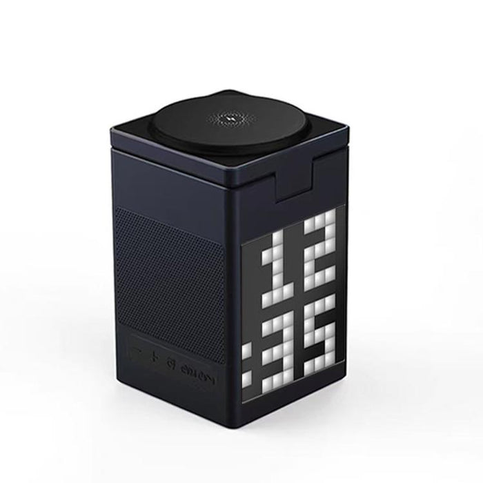 Estación de carga inalámbrica magnética 6 en 1 con altavoz Bluetooth Pixel Art y cargador rápido magnético para teléfono, Apple Watch y Eurbuds.