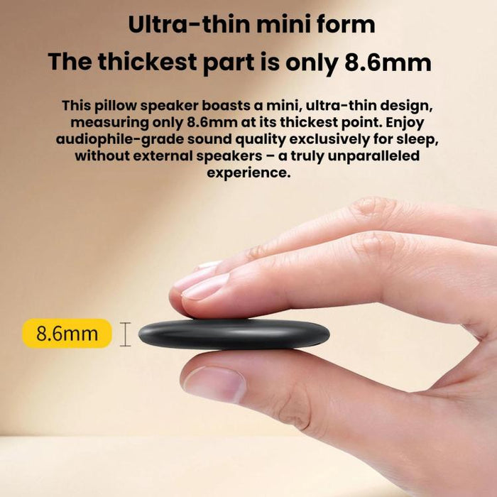 Altavoz de almohada ultrafino de 8,6 mm, ayuda invisible para dormir para quienes duermen de lado.