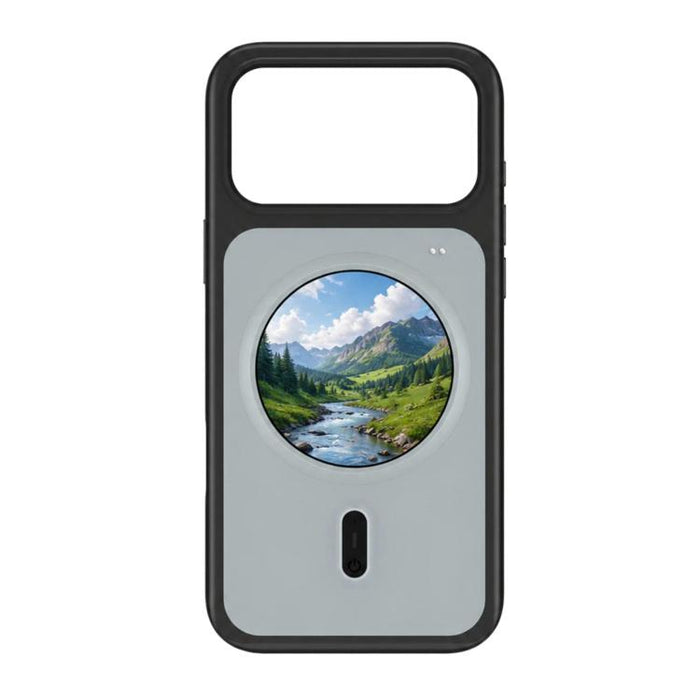 Funda para iPhone 17 Pro Max de 1,85 pulgadas con pantalla redonda a color HD, funda para smartphone con proyección de pantalla DIY.