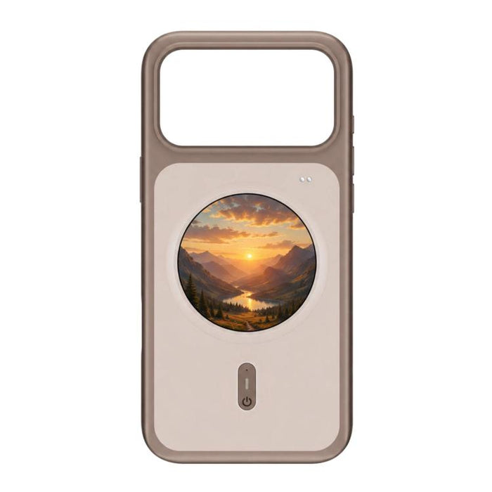 Funda para iPhone 17 Pro Max de 1,85 pulgadas con pantalla redonda a color HD, funda para smartphone con proyección de pantalla DIY.
