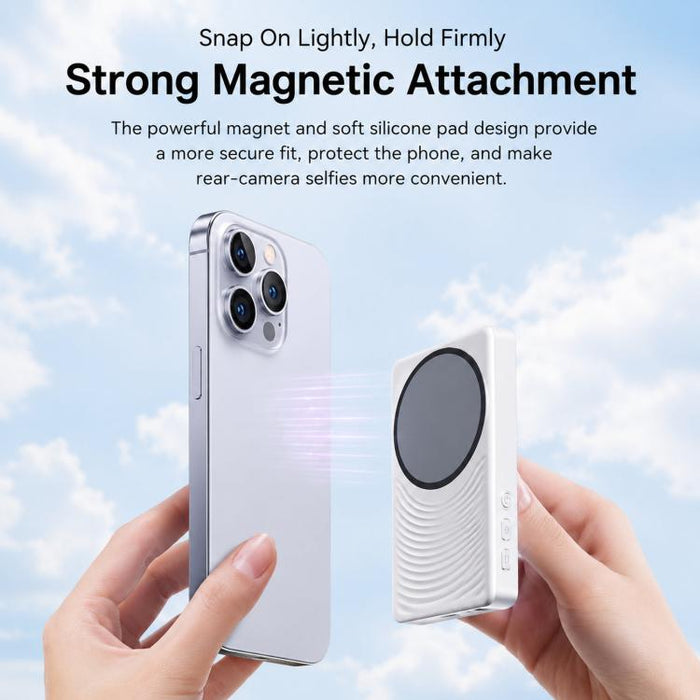 Pantalla magnética para selfies, dispositivo de duplicación de pantalla para teléfono, cámara trasera, monitor de visualización inalámbrico
