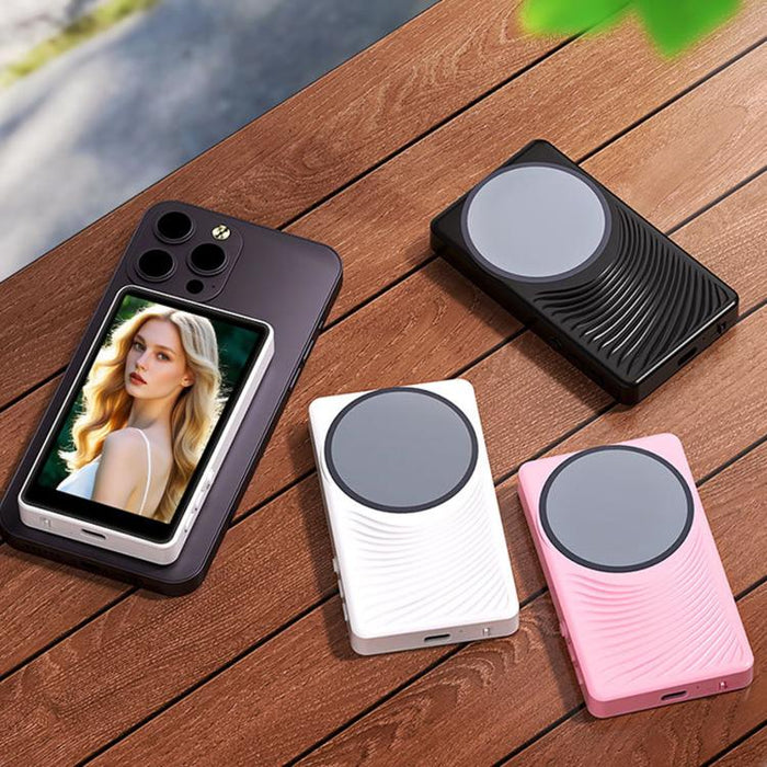 Pantalla magnética para selfies, dispositivo de duplicación de pantalla para teléfono, cámara trasera, monitor de visualización inalámbrico