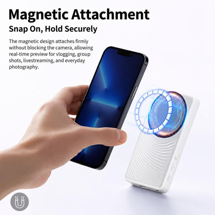 Pantalla magnética para selfies, dispositivo de duplicación de pantalla para teléfono, cámara trasera, monitor de visualización inalámbrico