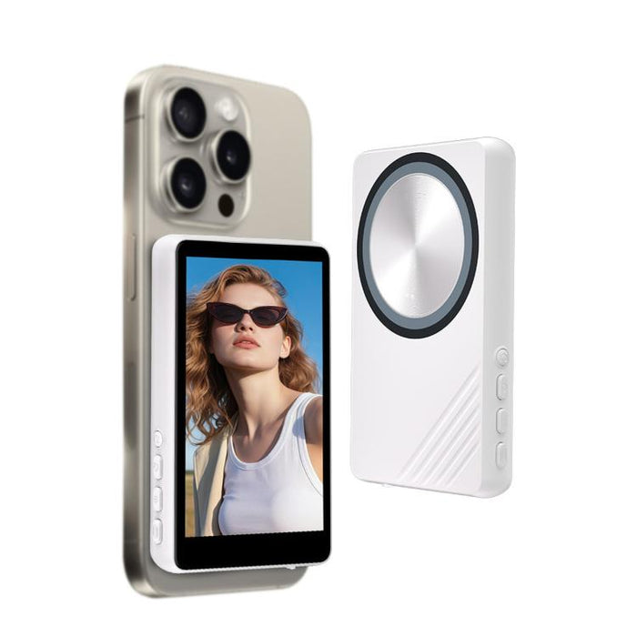 Espejo magnético para pantalla de teléfono, cámara trasera inalámbrica, pantalla para selfies