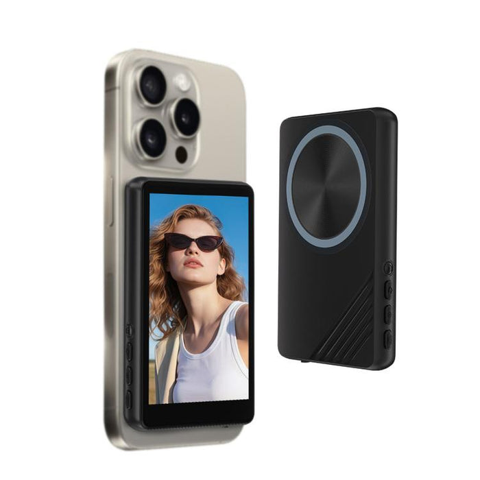 Espejo magnético para pantalla de teléfono, cámara trasera inalámbrica, pantalla para selfies