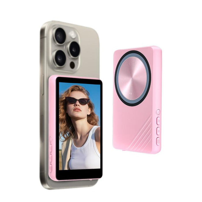 Espejo magnético para pantalla de teléfono, cámara trasera inalámbrica, pantalla para selfies