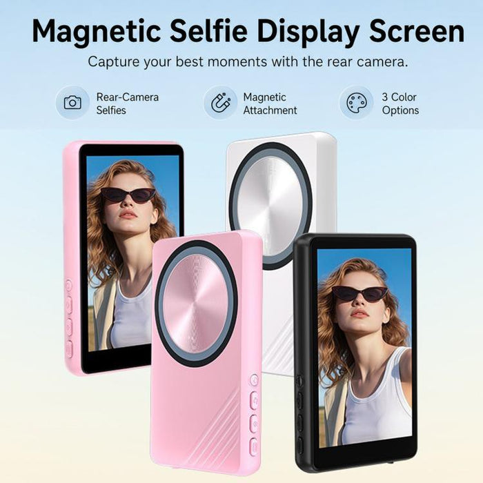 Espejo magnético para pantalla de teléfono, cámara trasera inalámbrica, pantalla para selfies