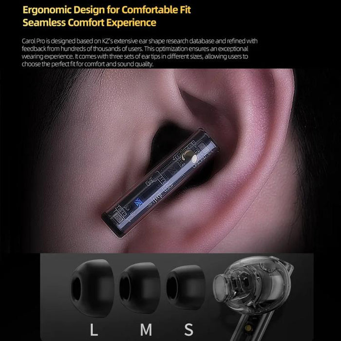 Auriculares Bluetooth con cancelación de ruido ANC KZ-Carol Pro, Carol Pro