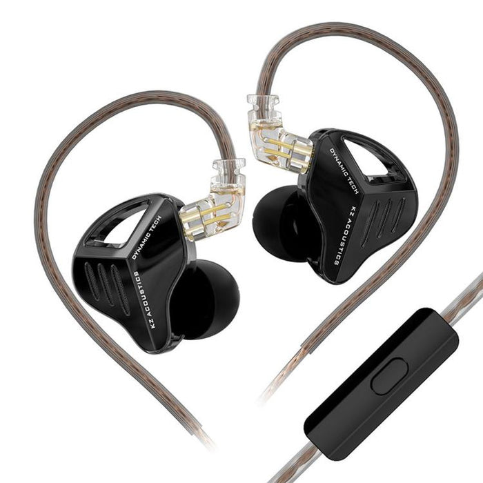 Auriculares intrauditivos dinámicos con cable KZ ZVX PRO de 1,2 m con graves profundos y sonido Hi-Fi., Standard, With Mic