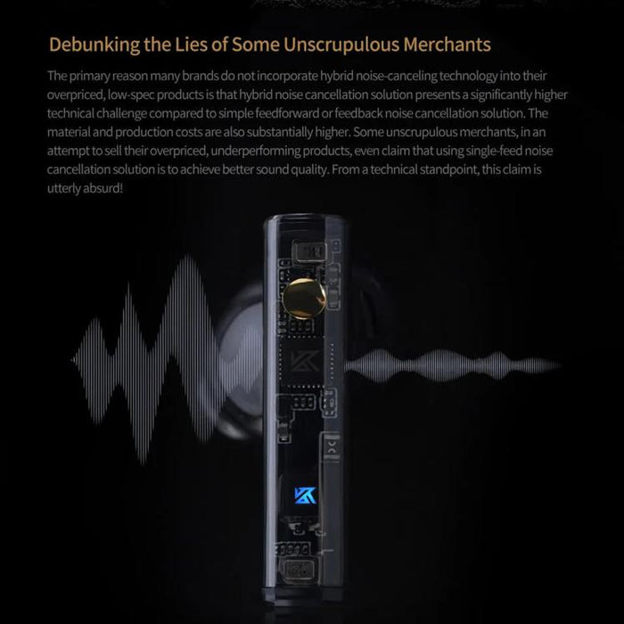 Auriculares Bluetooth KZ-Carol con cancelación activa de ruido (ANC) Hi-Fi y tecnología TWS., Carol