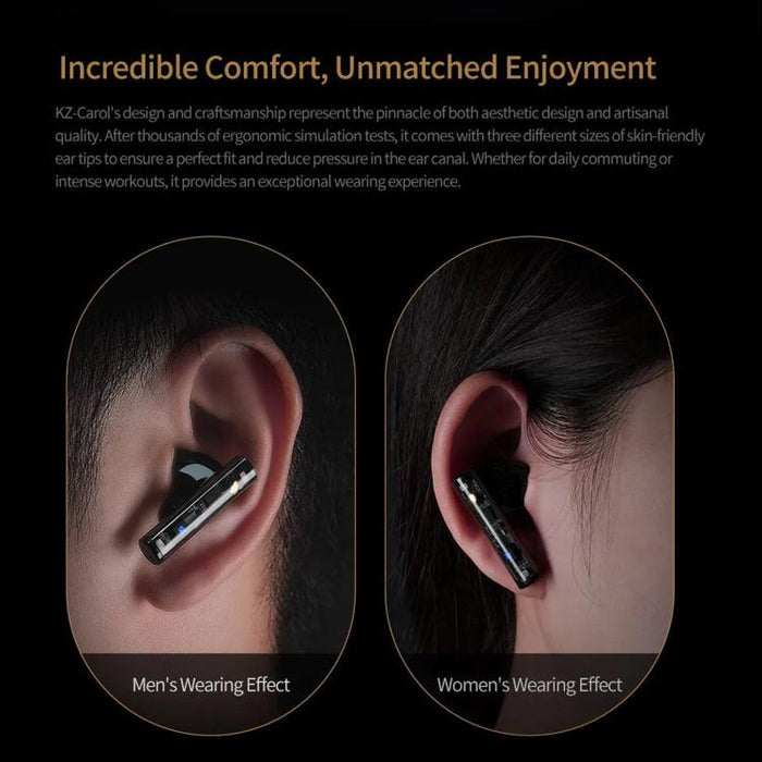 Auriculares Bluetooth KZ-Carol con cancelación activa de ruido (ANC) Hi-Fi y tecnología TWS., Carol