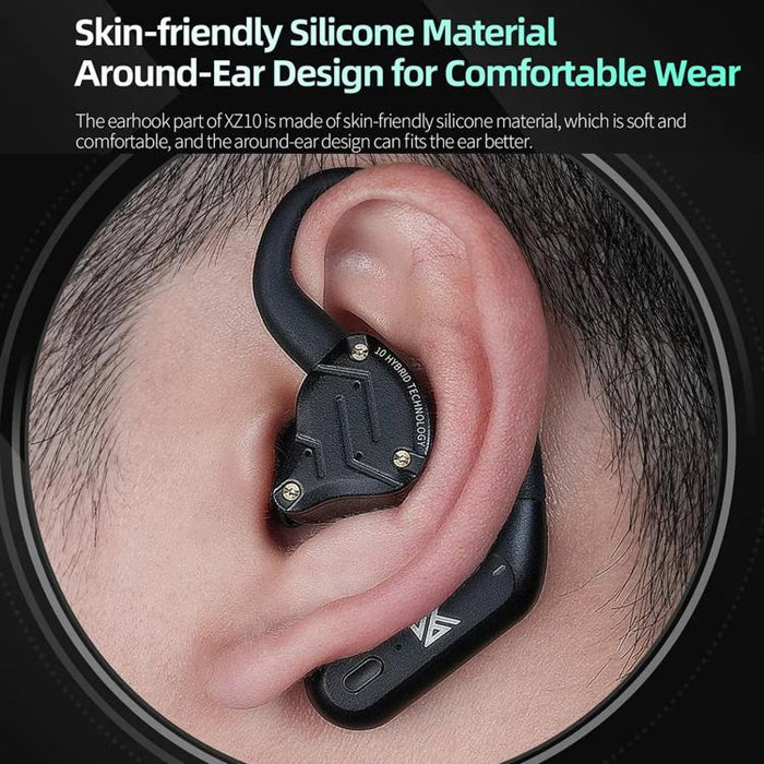 Auriculares inalámbricos Bluetooth 5.3 KZ XZ10 con ganchos para las orejas, XZ10
