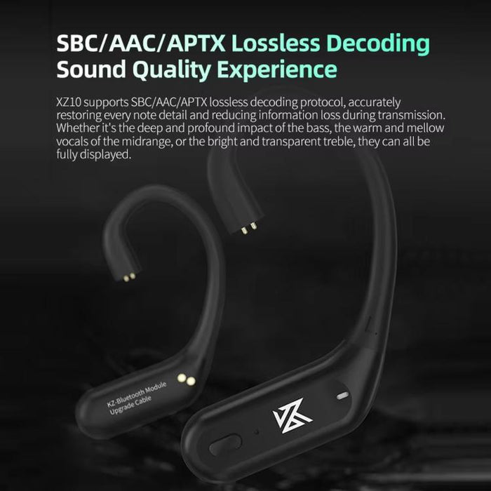 Auriculares inalámbricos Bluetooth 5.3 KZ XZ10 con ganchos para las orejas, XZ10