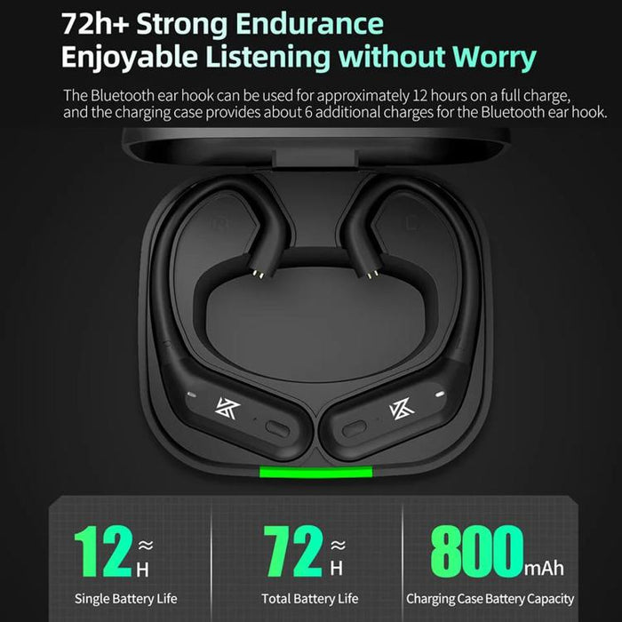 Auriculares inalámbricos Bluetooth 5.3 KZ XZ10 con ganchos para las orejas, XZ10